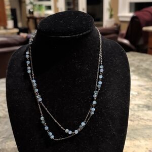Cookie Lee Blue Beaded Necklace